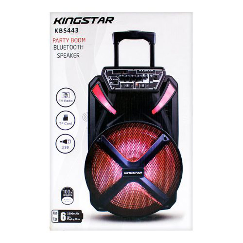 اسپیکر چمدانی رم و فلش خور KingStar KBS443