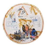 سیم برق افشان نایلونی 0.5*2 مسینا حلقه 100 متری
