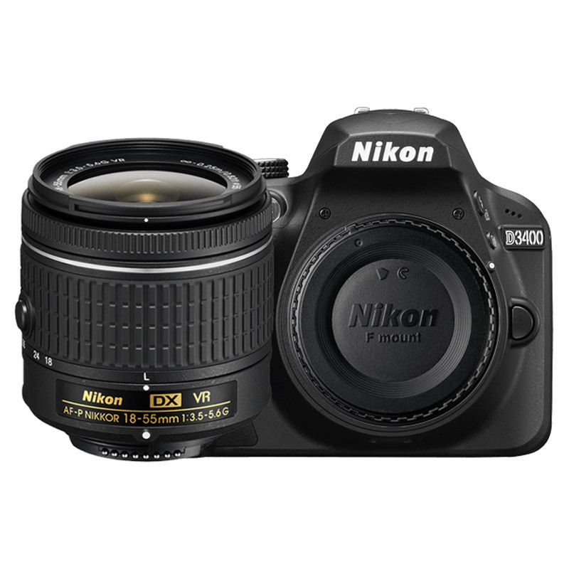 دوربین دیجیتال Nikon D3400 + لنز 18-55 میلی متر AF F/3.5 VR