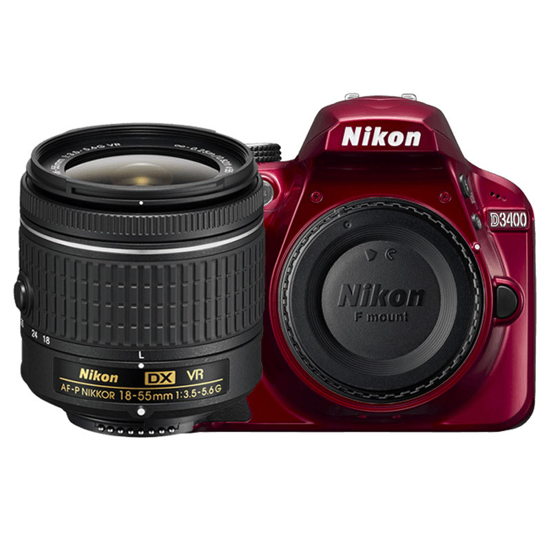 دوربین دیجیتال Nikon D3400 + لنز 18-55 میلی متر AF F/3.5 VR