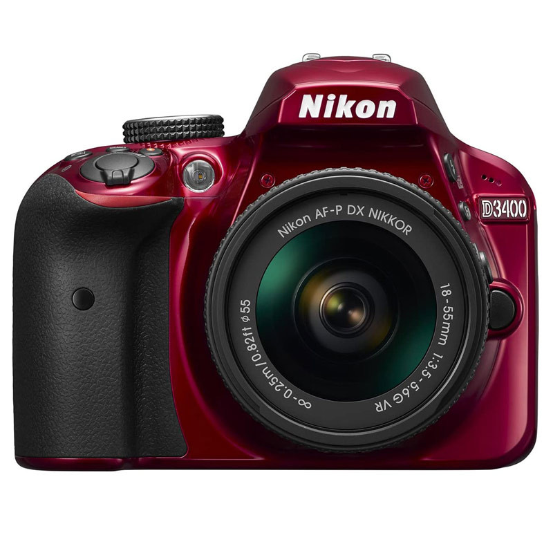 دوربین دیجیتال Nikon D3400 + لنز 18-55 میلی متر AF F/3.5 VR