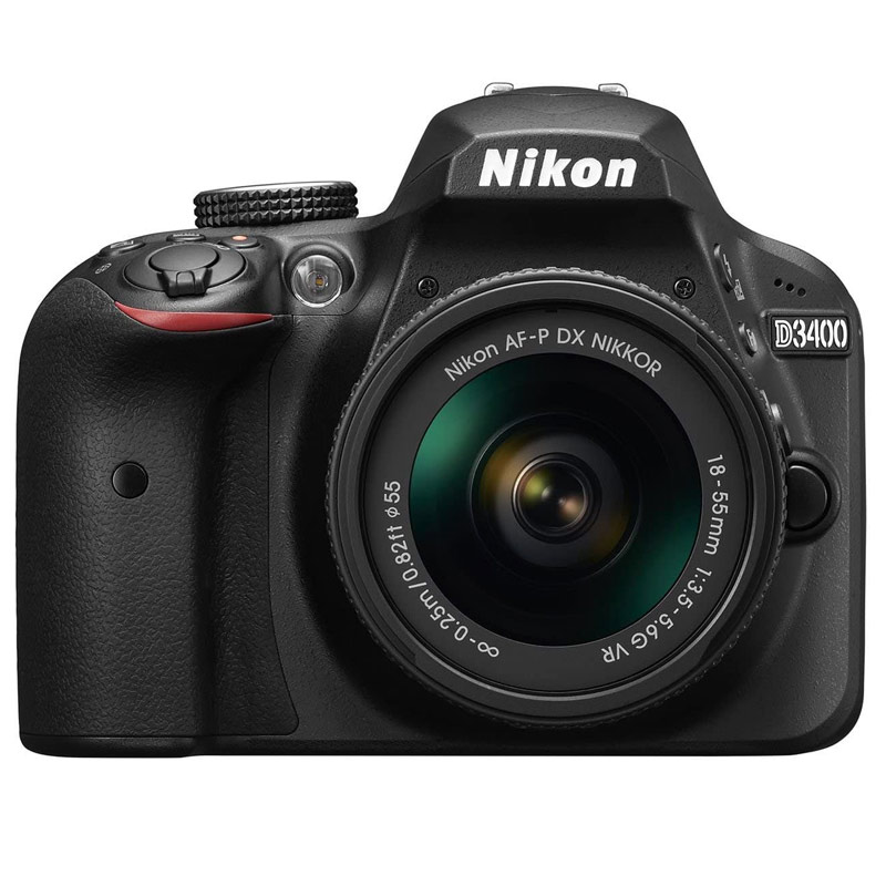 دوربین دیجیتال Nikon D3400 + لنز ۱۸-۵۵ میلی متر AF F/3.5 VR