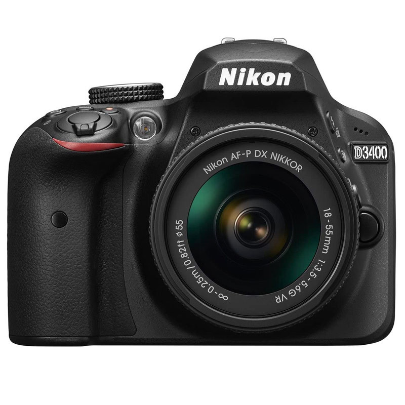 دوربین دیجیتال Nikon D3400 + لنز 18-55 میلی متر AF F/3.5 VR