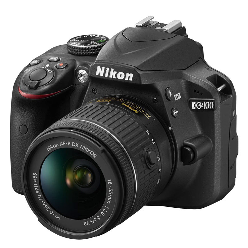 دوربین دیجیتال Nikon D3400 + لنز 18-55 میلی متر AF F/3.5 VR