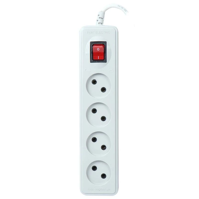 چند راهی 4 خانه نیک پارت الکتریک PE307 با کابل 1.8 متری