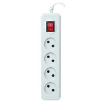 چند راهی 4 خانه بدون ارت نیک پارت الکتریک با کابل 1٫8 متری مدل PE307