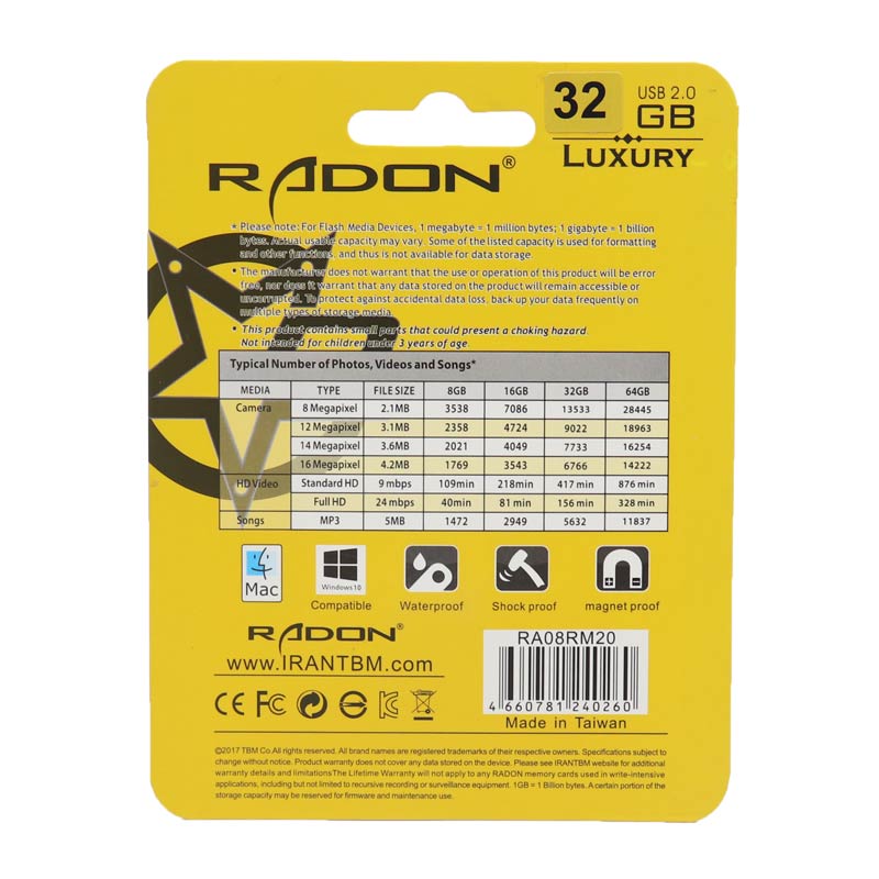 فلش 32 گیگ رادون RADON RM20