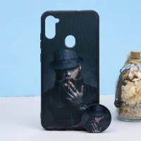 قاب طرحدار + پاپ سوکت Samsung A11 کد9 سری B
