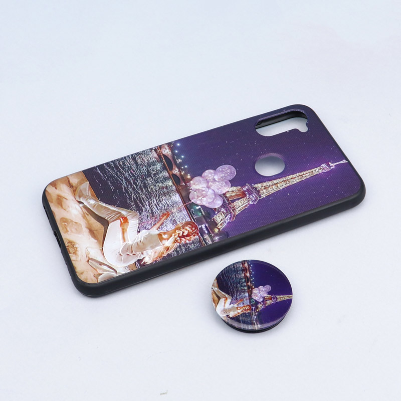 قاب طرحدار + پاپ سوکت Samsung A11 کد2 سری B