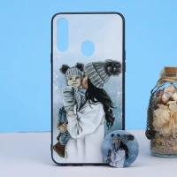 قاب طرحدار + پاپ سوکت Samsung A20s کد5 سری B