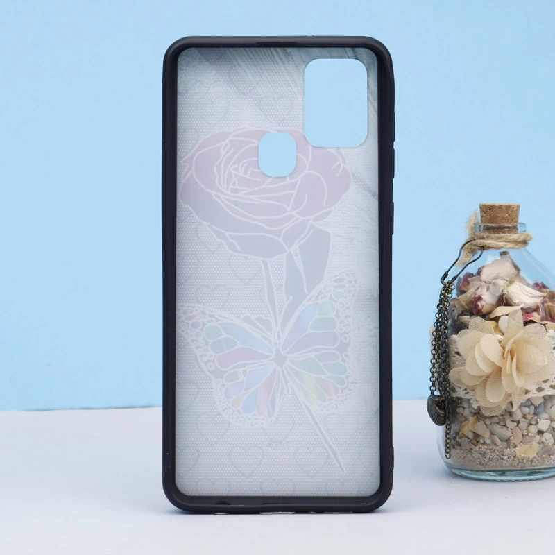 قاب طرحدار + پاپ سوکت Samsung A21s کد7 سری B