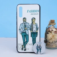 قاب طرحدار + پاپ سوکت Samsung A30s/A50s کد6 سری B