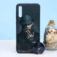 قاب طرحدار + پاپ سوکت Samsung A30s/A50s کد9 سری B