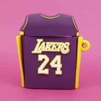 محافظ ایرپاد سیلیکونی عروسکی Lakers 24 بنفش