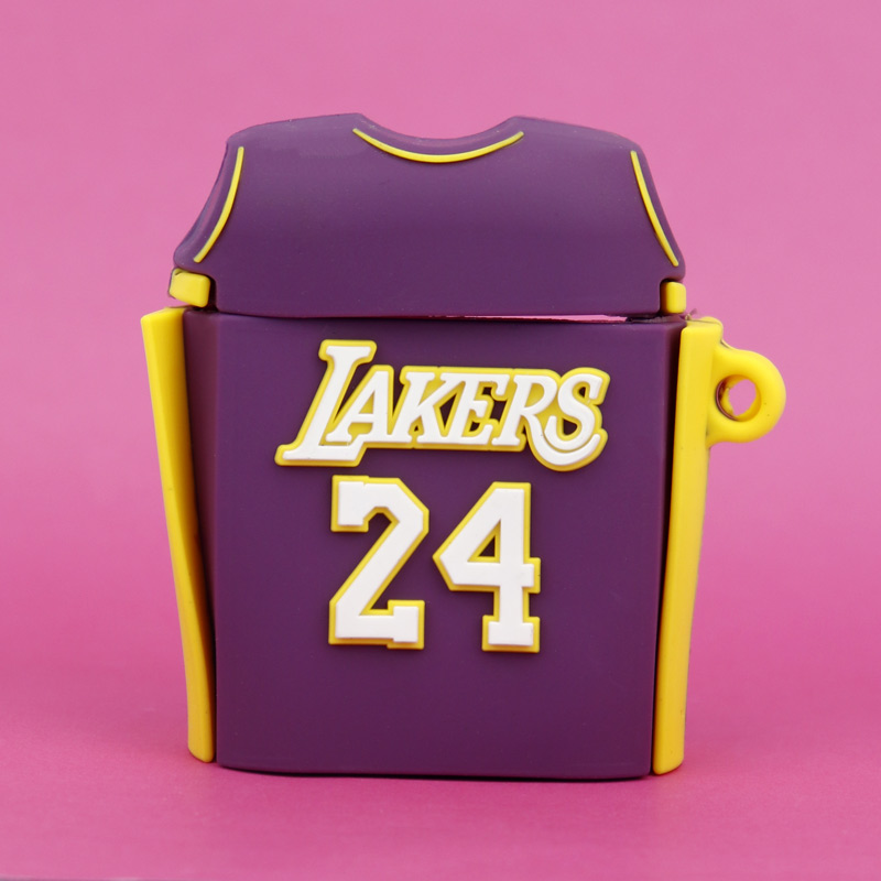 محافظ ایرپاد سیلیکونی عروسکی Lakers 24 بنفش