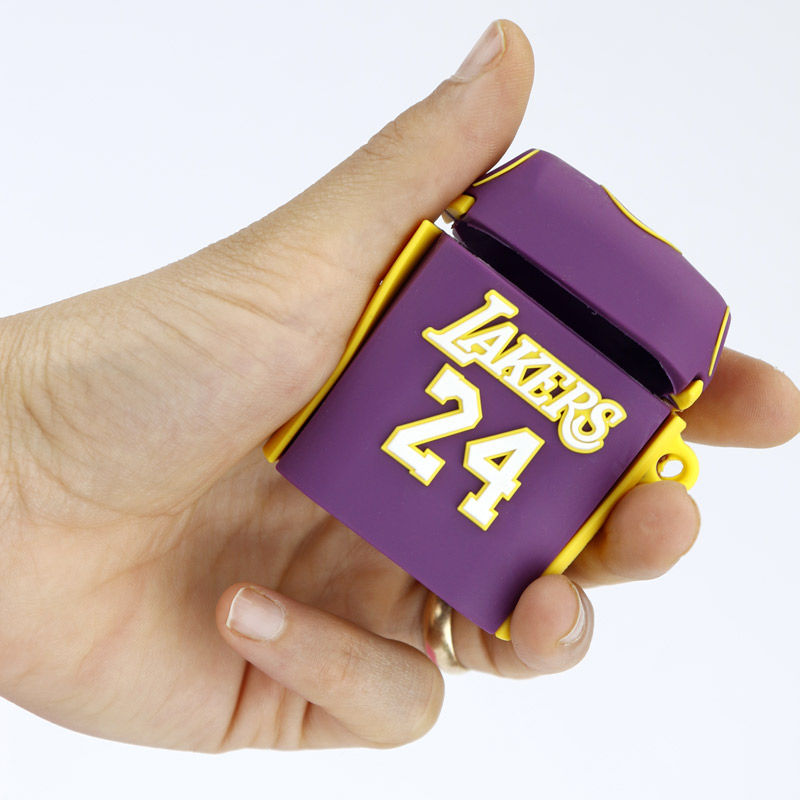 محافظ ایرپاد سیلیکونی عروسکی Lakers 24 بنفش