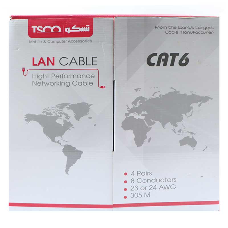 کابل شبکه TSCO FTP Cat6 305m CCA 