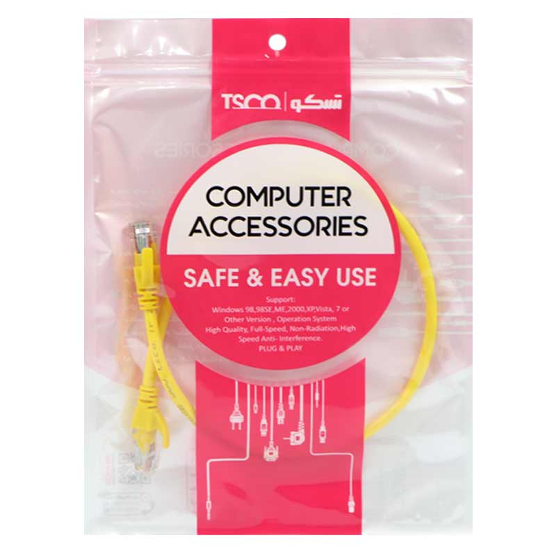 کابل شبکه TSCO UTP TNC505 Cat5 50cm 