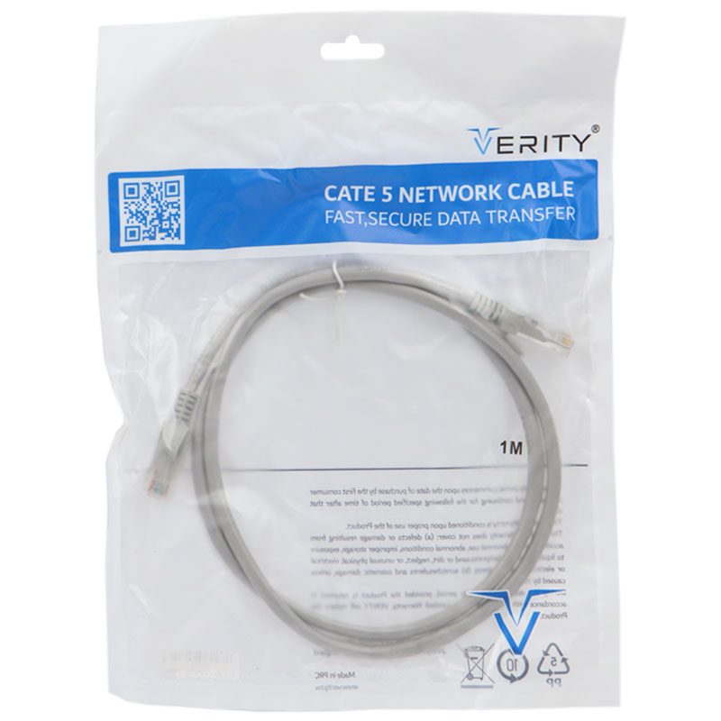 کابل شبکه Verity Cat5 1m 