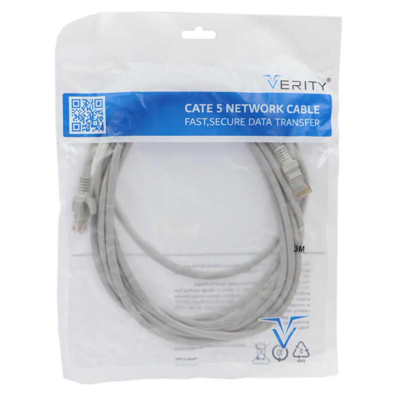 کابل شبکه Verity Cat5 3m 