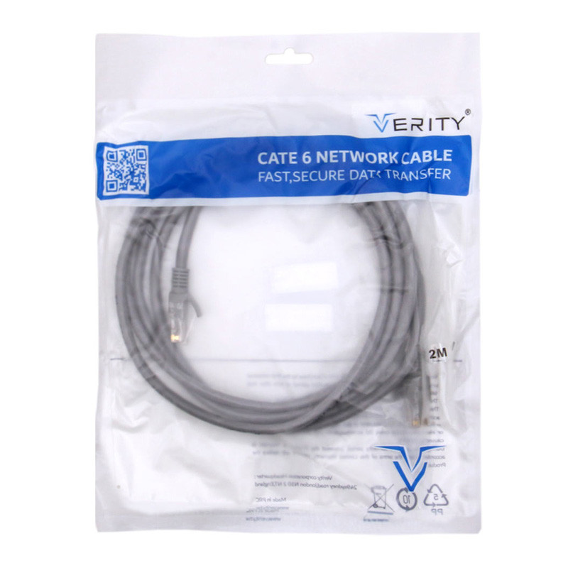 کابل شبکه Verity Cat6 Q2 2m