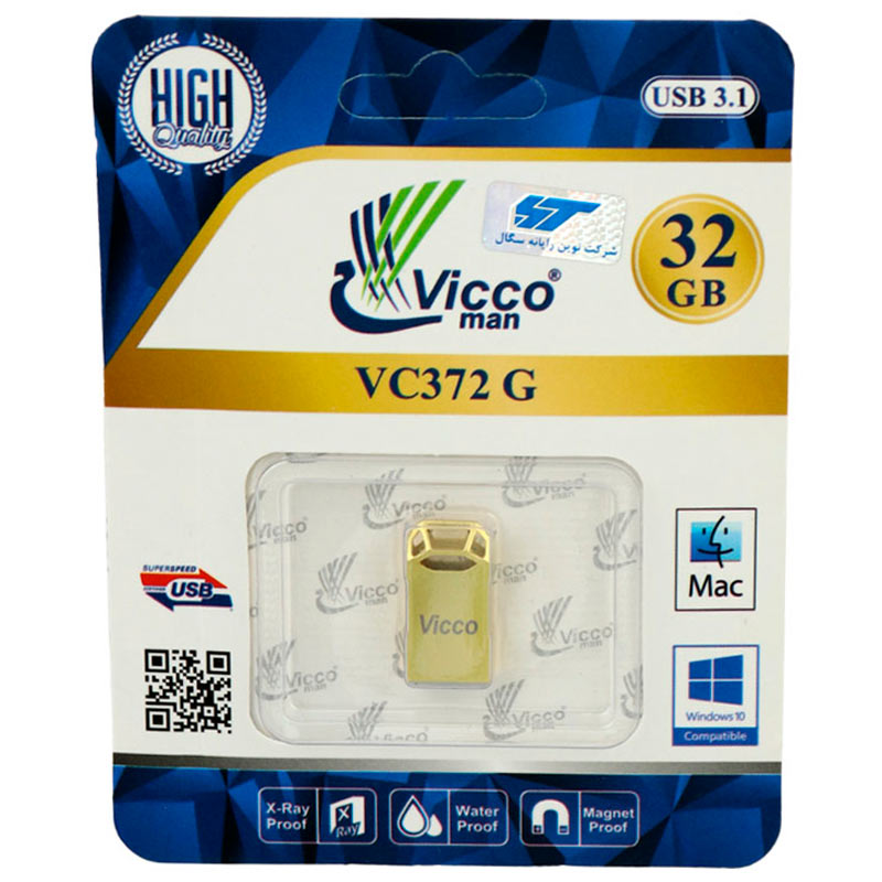 فلش 32 گیگ ویکومن ViccoMan VC372 USB 3.1