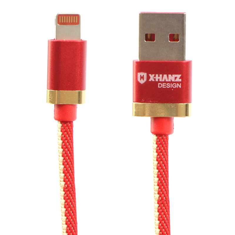 کابل آیفونی X-Hanz HD-LG92 2.4A 1m