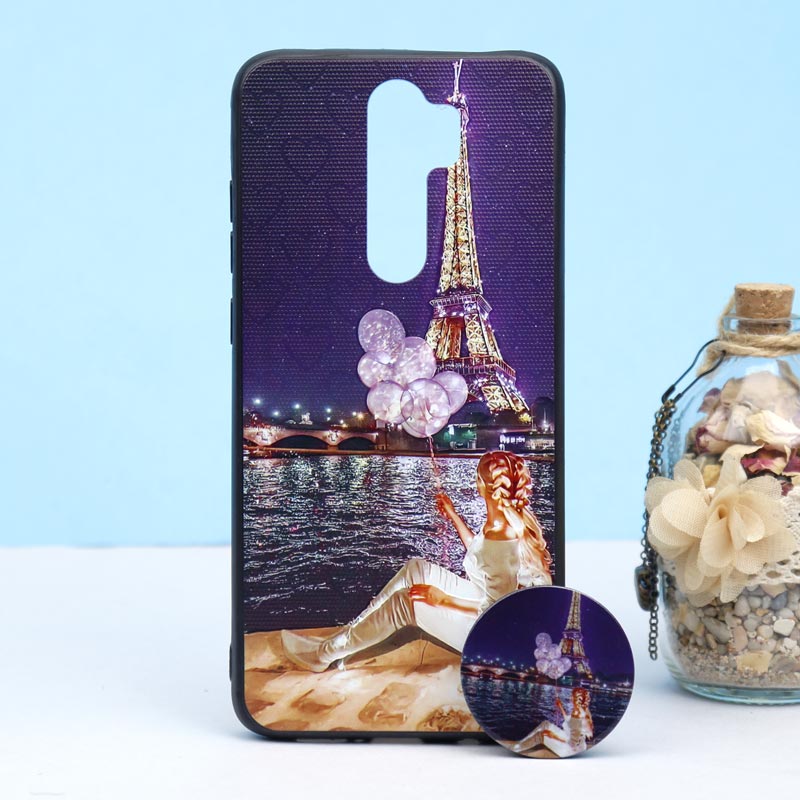 قاب طرحدار + پاپ سوکت Xiaomi Redmi Note 8 Pro کد2 سری B
