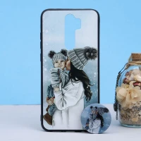 قاب طرحدار + پاپ سوکت Xiaomi Redmi Note 8 Pro کد5 سری B