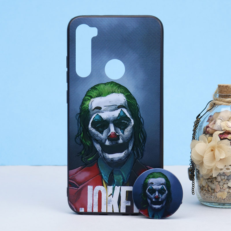 قاب طرحدار + پاپ سوکت Xiaomi Redmi Note 8 کد8 سری B