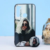 قاب طرحدار + پاپ سوکت Xiaomi Redmi Note 8 کد3 سری B