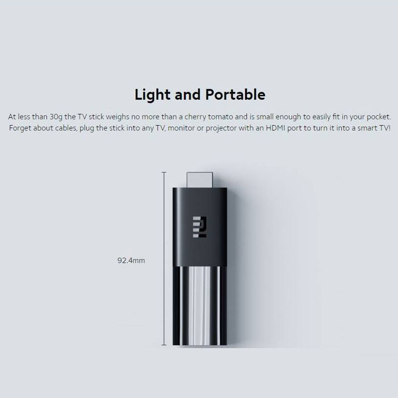 اندروید باکس Xiaomi TV Stick 4K MDZ-24-AA HDMI + ریموت کنترل