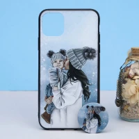 قاب طرحدار + پاپ سوکت iPhone 11 Pro Max کد5 سری B