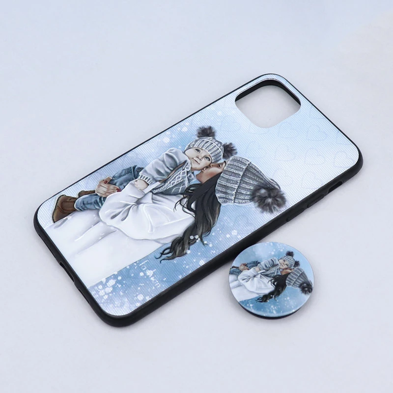 قاب طرحدار + پاپ سوکت iPhone 11 Pro Max کد5 سری B
