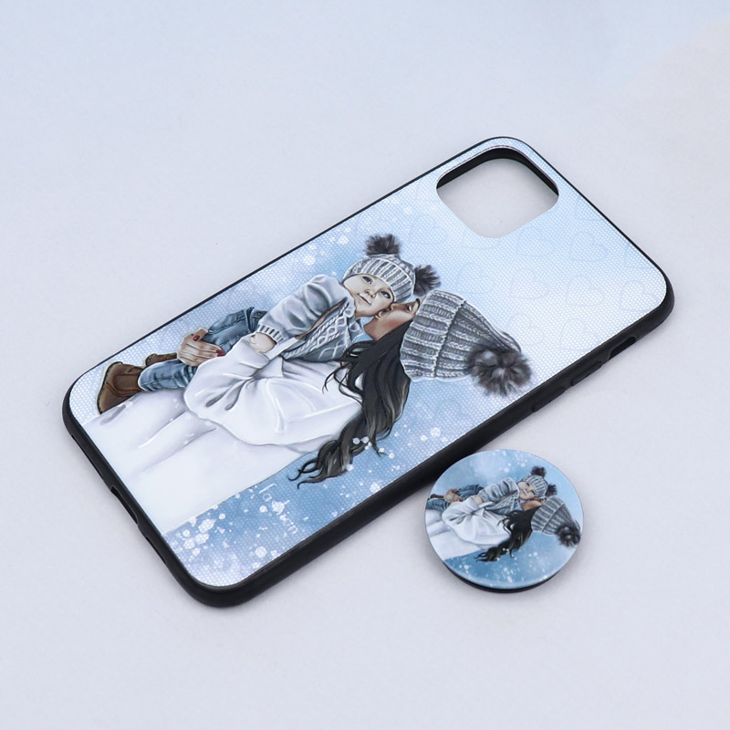 قاب طرحدار + پاپ سوکت iPhone 11 Pro Max کد5 سری B