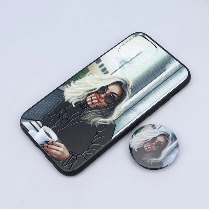 قاب طرحدار + پاپ سوکت iPhone 11 Pro کد3 سری B