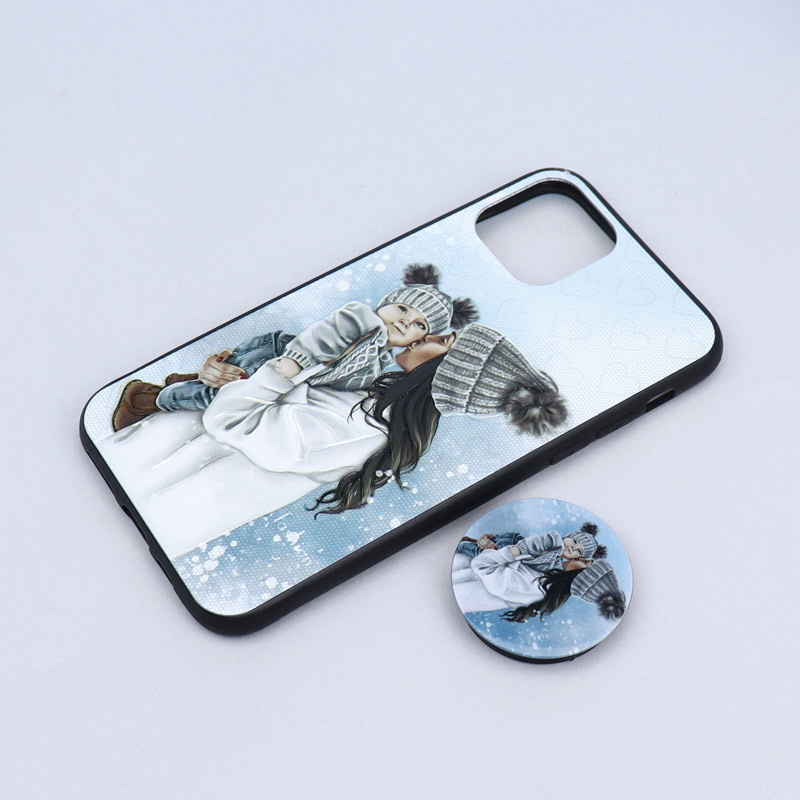 قاب طرحدار + پاپ سوکت iPhone 11 Pro کد5 سری B
