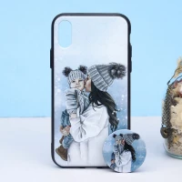 قاب طرحدار + پاپ سوکت iPhone X/XS کد5 سری B