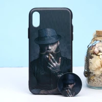 قاب طرحدار + پاپ سوکت iPhone X/XS کد9 سری B