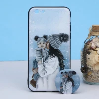قاب طرحدار + پاپ سوکت iPhone 6/6s کد5 سری B