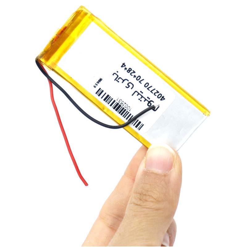 باتری لیتیوم 1000mAh 70*28*4mm 402770