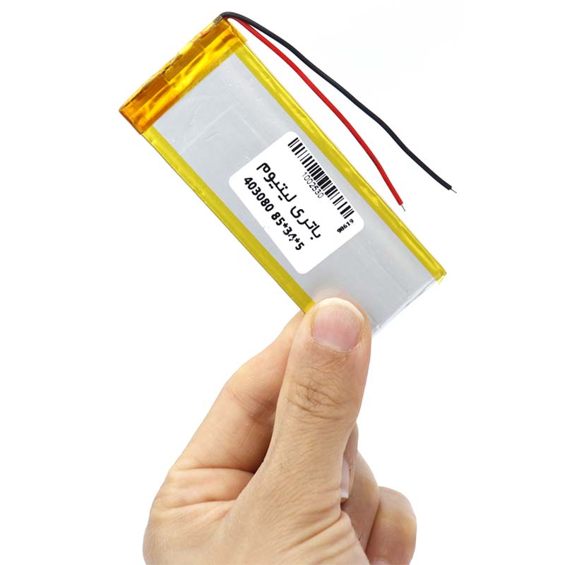 باتری لیتیوم 1200mAh 85*34*5mm 403080