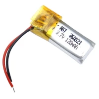 باتری لیتیوم 120mAh 21*9*3mm 360821