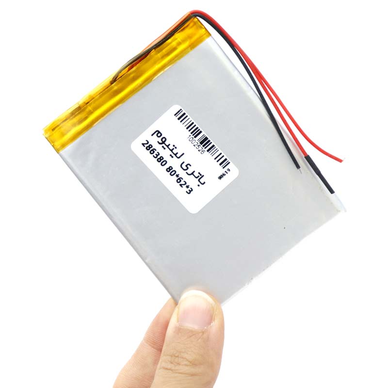 باتری لیتیوم 2050mAh 80*62*3mm 286380