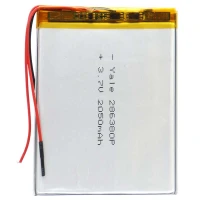 باتری لیتیوم 2050mAh 80*62*3mm 286380