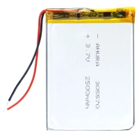 باتری لیتیوم 2500mAh 74*55*4mm 305570