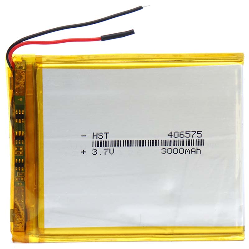 باتری لیتیوم 3000mAh 73*60*3mm 406575