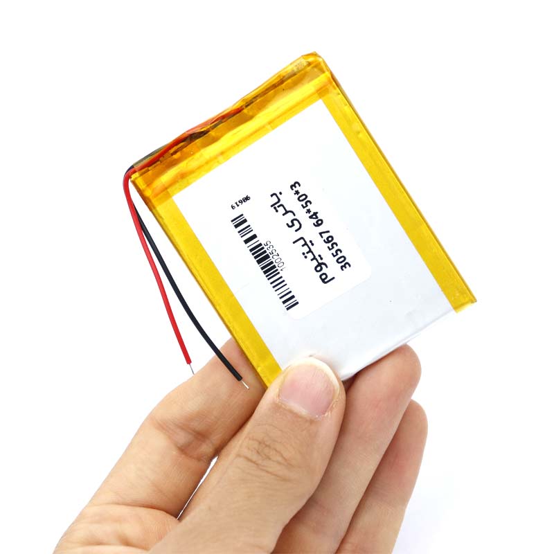باتری لیتیوم 3000mAh 64*50*3mm 305567