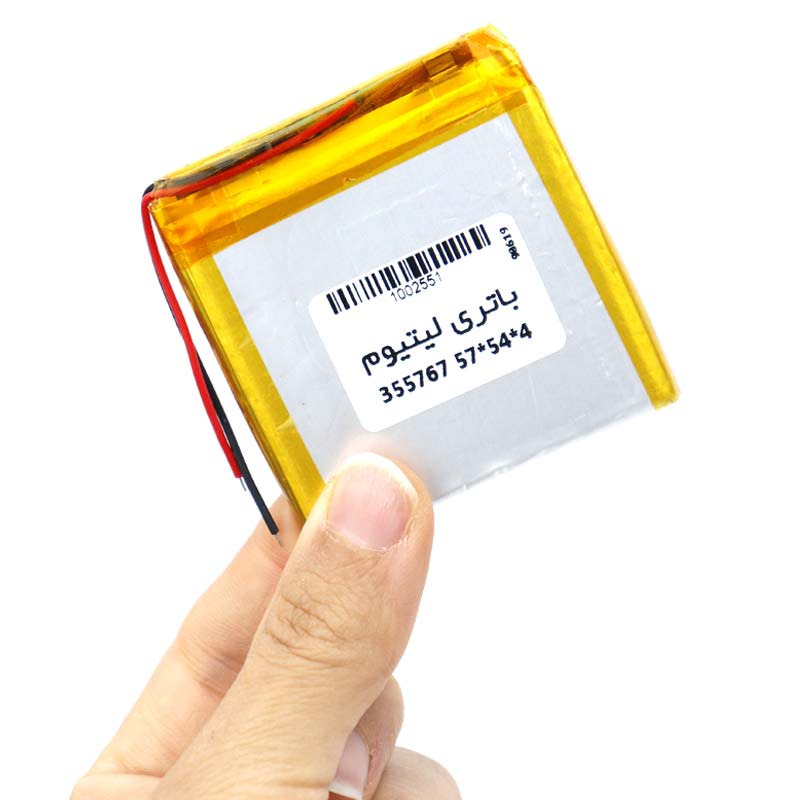 باتری لیتیوم 3000mAh 57*54*4mm 355767