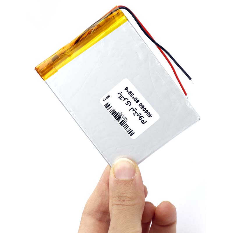 باتری لیتیوم 3000mAh 80*59*4mm 406080